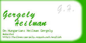 gergely heilman business card